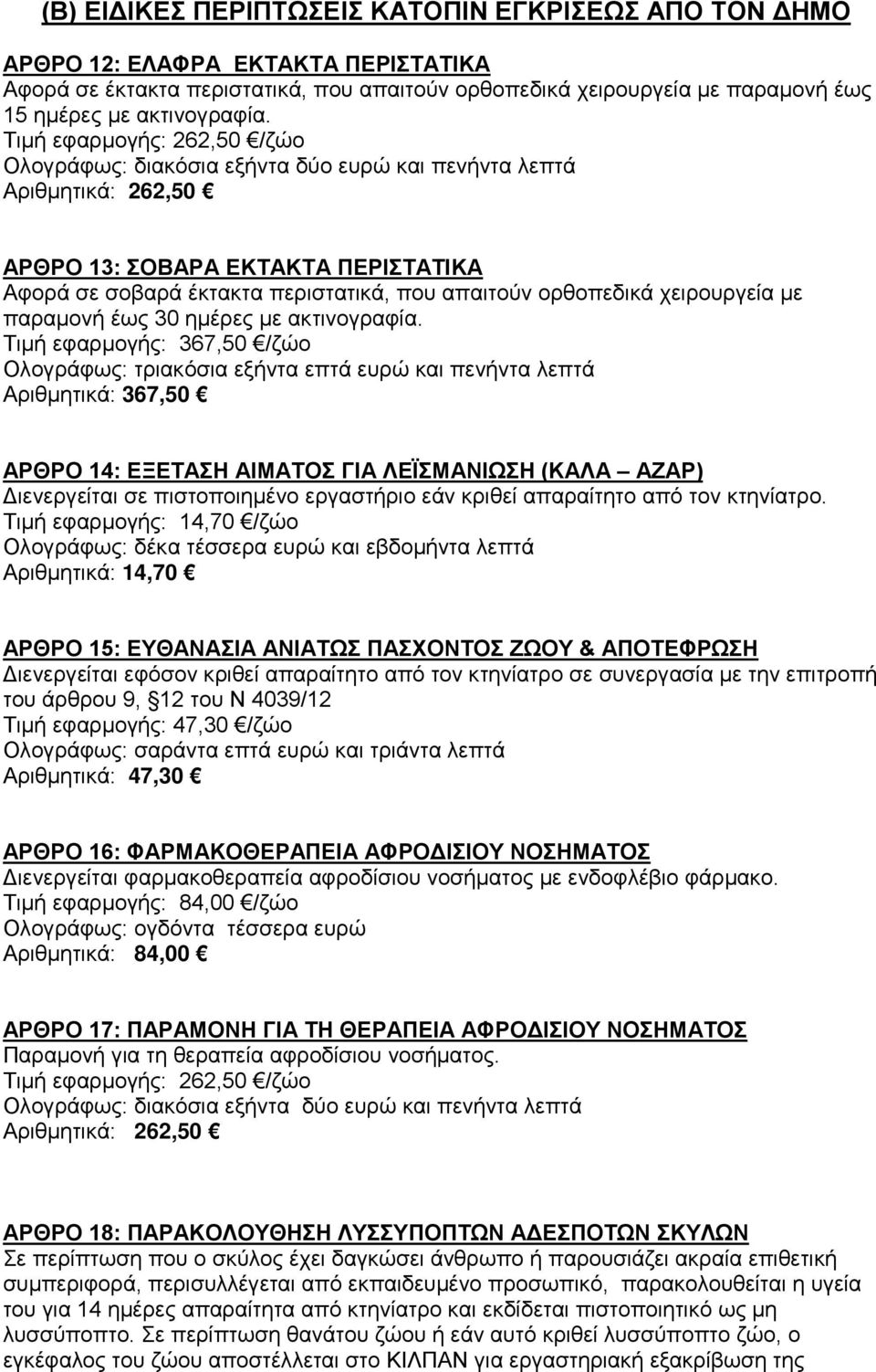 χειρουργεία με παραμονή έως 30 ημέρες με ακτινογραφία.