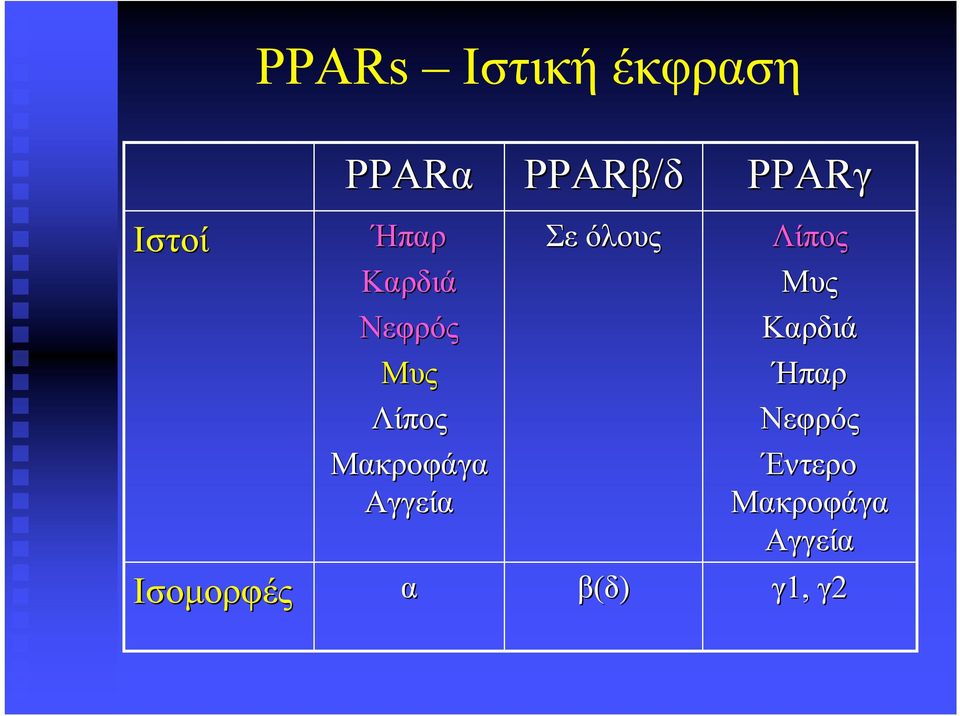 Μακροφάγα Αγγεία α Σε όλους β(δ) Λίπος Μυς