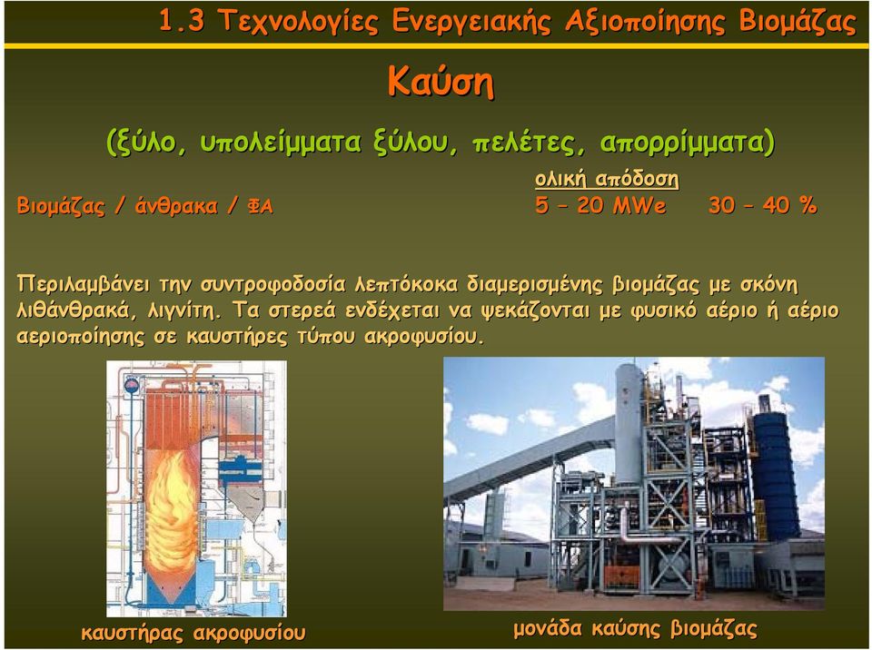 με σκόνη λιθάνθρακά, λιγνίτη.