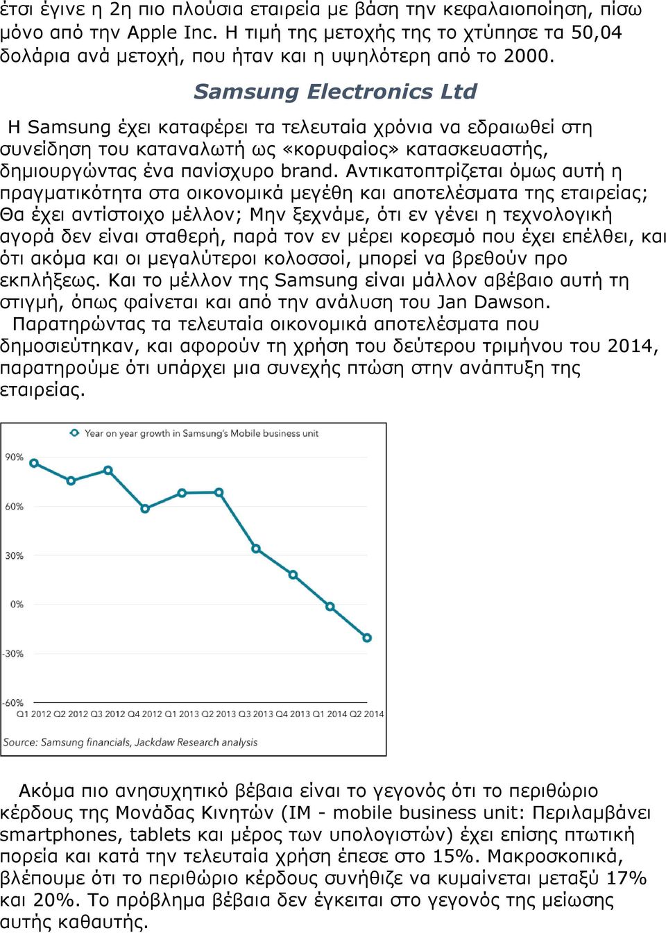 Αντικατοπτρίζεται όμως αυτή η πραγματικότητα στα οικονομικά μεγέθη και αποτελέσματα της εταιρείας; Θα έχει αντίστοιχο μέλλον; Μην ξεχνάμε, ότι εν γένει η τεχνολογική αγορά δεν είναι σταθερή, παρά τον