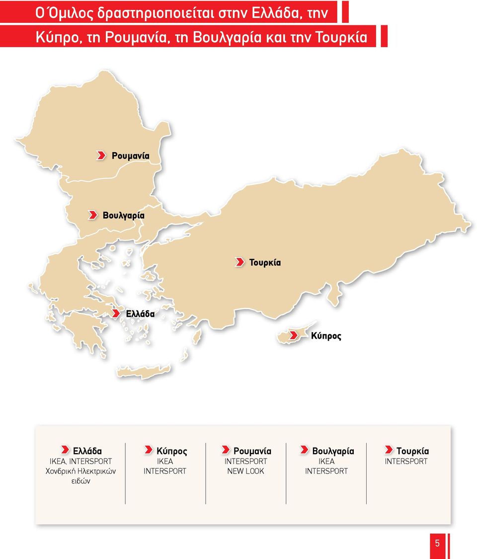 Ελλάδα IKEA, INTERSPORT Χονδρική Ηλεκτρικών ειδών Κύπρος IKEA