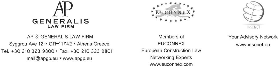 apgp.eu Members of EUCONNEX European Construction Law