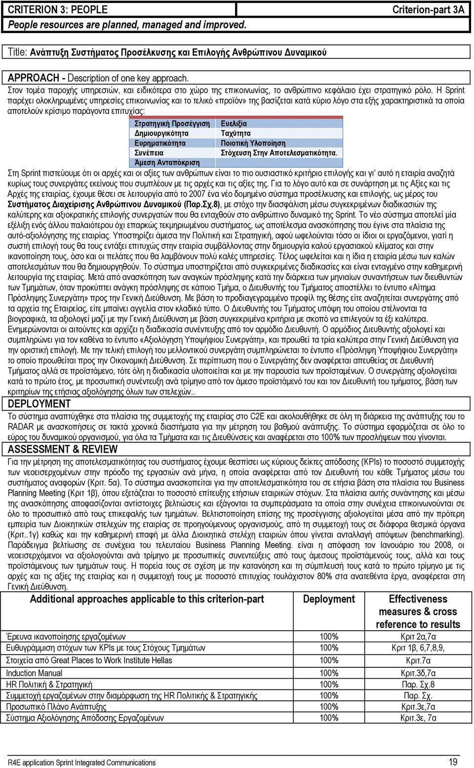 Στον τοµέα παροχής υπηρεσιών, και ειδικότερα στο χώρο της επικοινωνίας, το ανθρώπινο κεφάλαιο έχει στρατηγικό ρόλο.