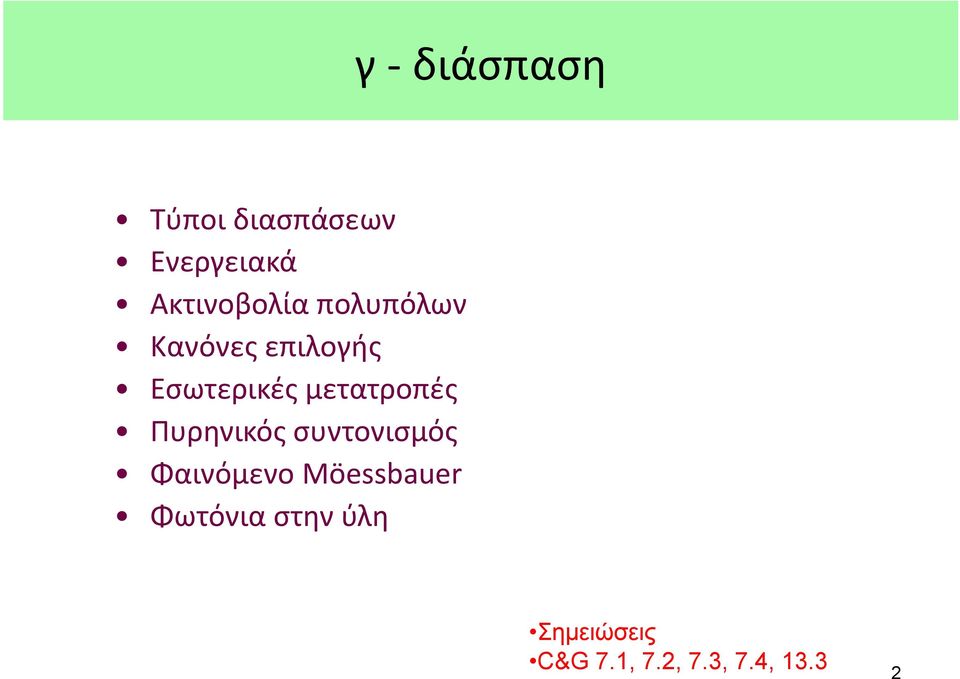 μετατροπές Πυρηνικός συντονισμός Φαινόμενο