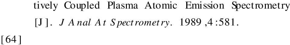 liquid Separator [ J ]. t romt ry. 1989,4 :223. J A nal A t S pec2 [65 ] Holak W. Gas - sampling Technique for Arsenic Deter2 mination by Atomic Absorption Spectrophotometry[J ]. A nal Chem.