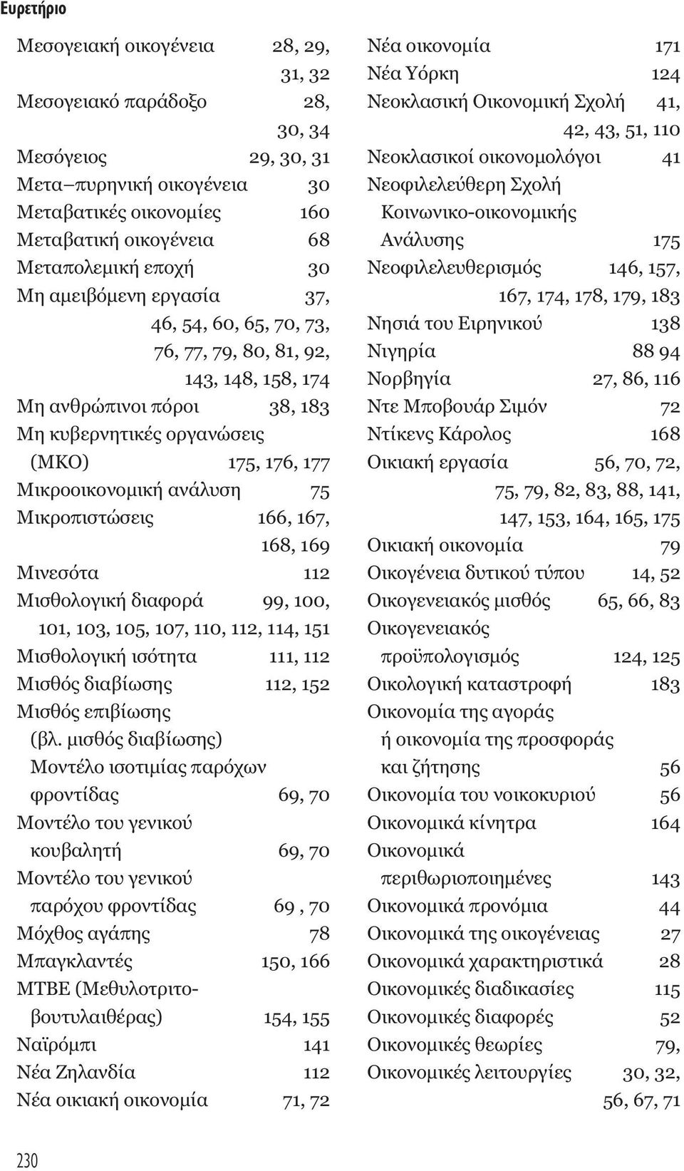 Μικροπιστώσεις 166, 167, 168, 169 Μινεσότα 112 Μισθολογική διαφορά 99, 100, 101, 103, 105, 107, 110, 112, 114, 151 Μισθολογική ισότητα 111, 112 Μισθός διαβίωσης 112, 152 Μισθός επιβίωσης (βλ.