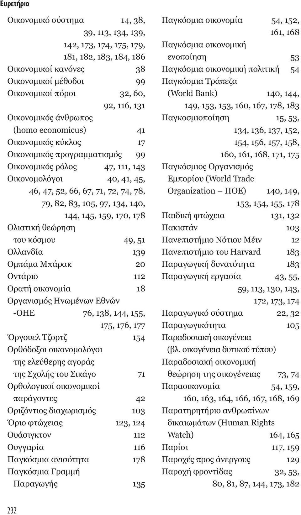 134, 140, 144, 145, 159, 170, 178 Ολιστική θεώρηση του κόσµου 49, 51 Ολλανδία 139 Οµπάµα Μπάρακ 20 Οντάριο 112 Ορατή οικονοµία 18 Οργανισµός Ηνωµένων Εθνών -ΟΗΕ 76, 138, 144, 155, 175, 176, 177