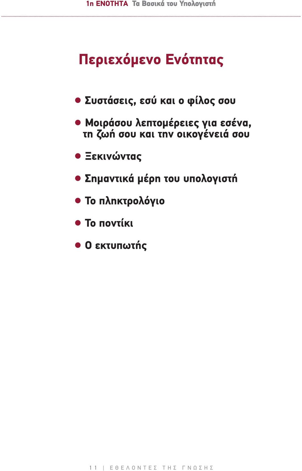 σου Ξεκινώντας Σημαντικά μέρη του υπολογιστή Το πληκτρολόγιο