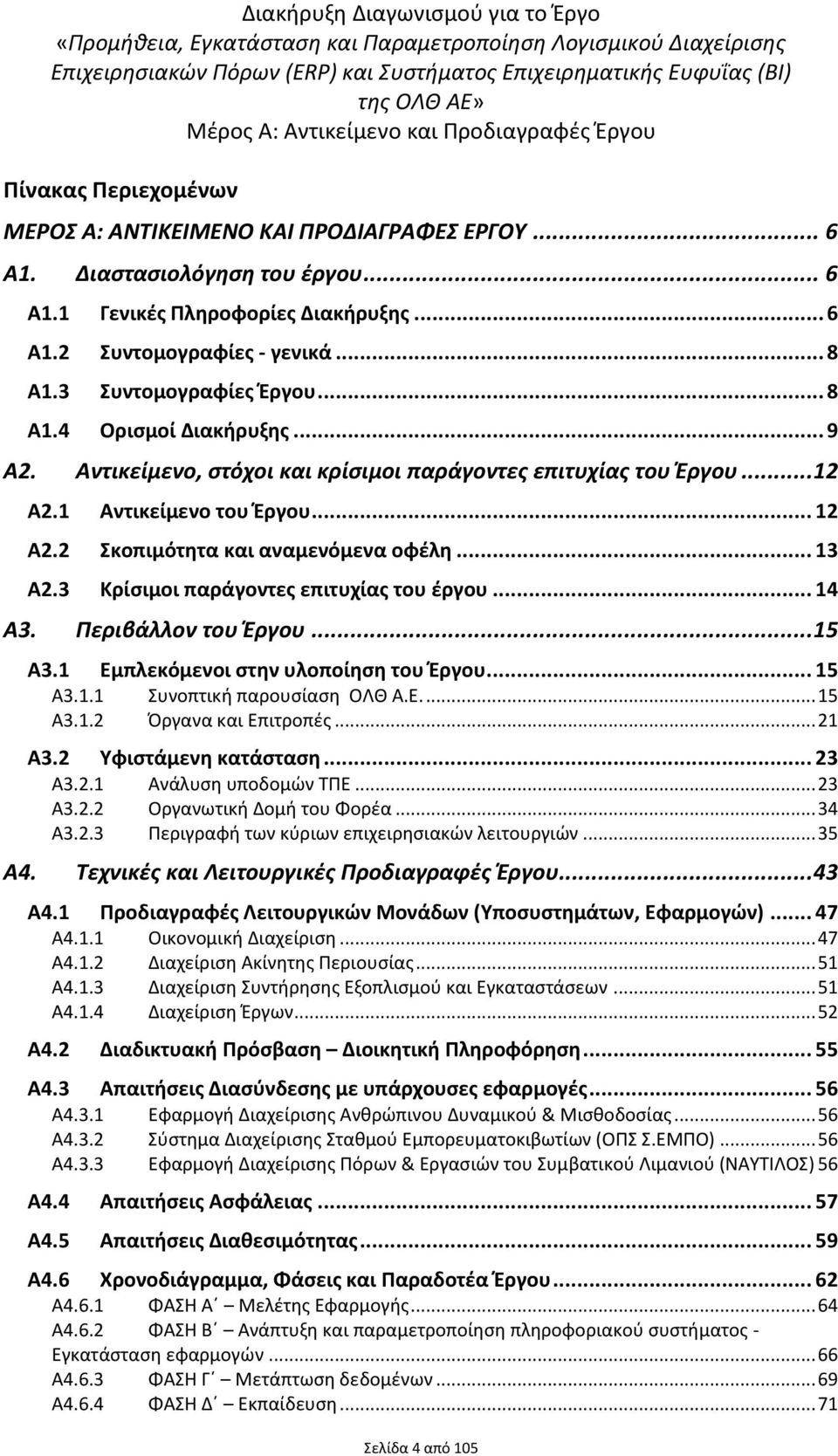 .. 13 Α2.3 Κρίςιμοι παράγοντεσ επιτυχίασ του ζργου... 14 Α3. Περιβάλλον του Ζργου... 15 Α3.1 Εμπλεκόμενοι ςτθν υλοποίθςθ του Ζργου... 15 Α3.1.1 υνοπτικι παρουςίαςθ ΟΛΘ Α.Ε.... 15 Α3.1.2 Όργανα και Επιτροπζσ.