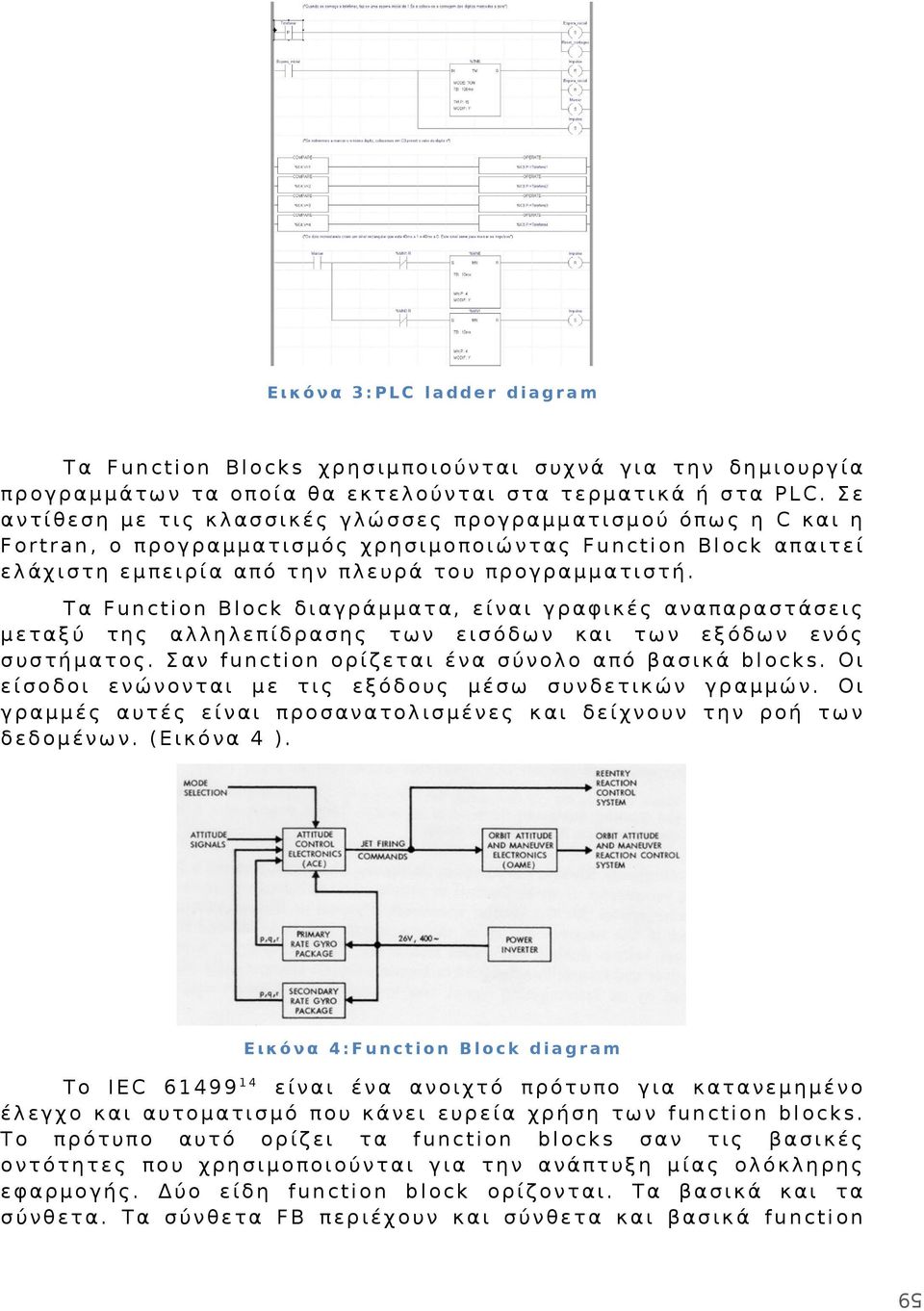 Tα Function Block διαγράμματα, είναι γραφικές αναπαραστάσεις μεταξύ της αλληλεπίδρασης των εισόδων και των εξόδων ενός συστήματος. Σαν function ορίζεται ένα σύνολο από βασικά blocks.