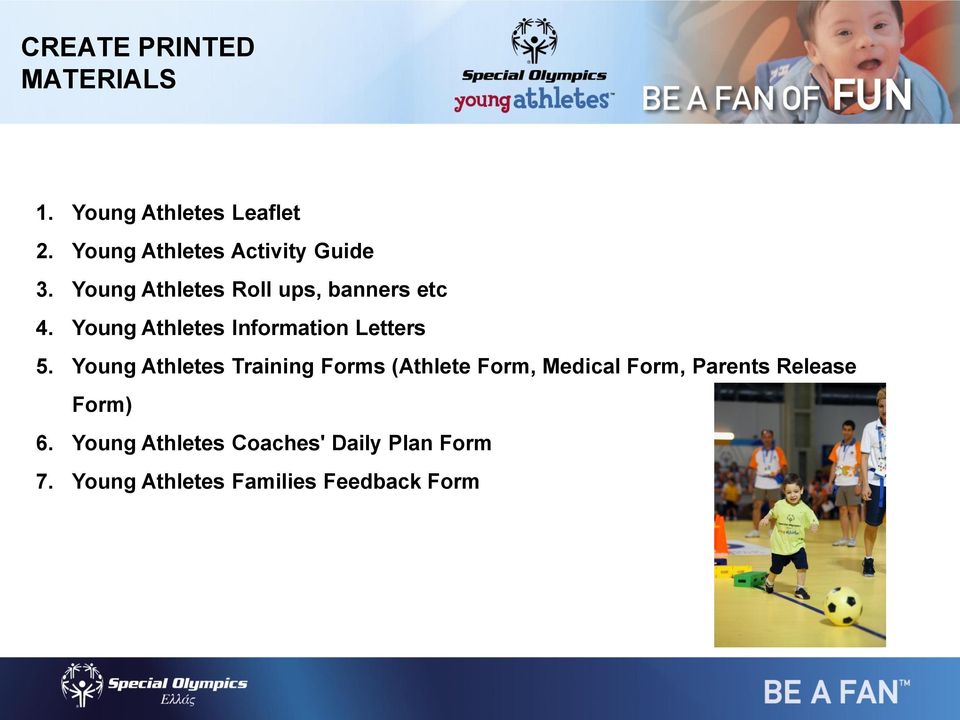 Young Athletes Information Letters 5.