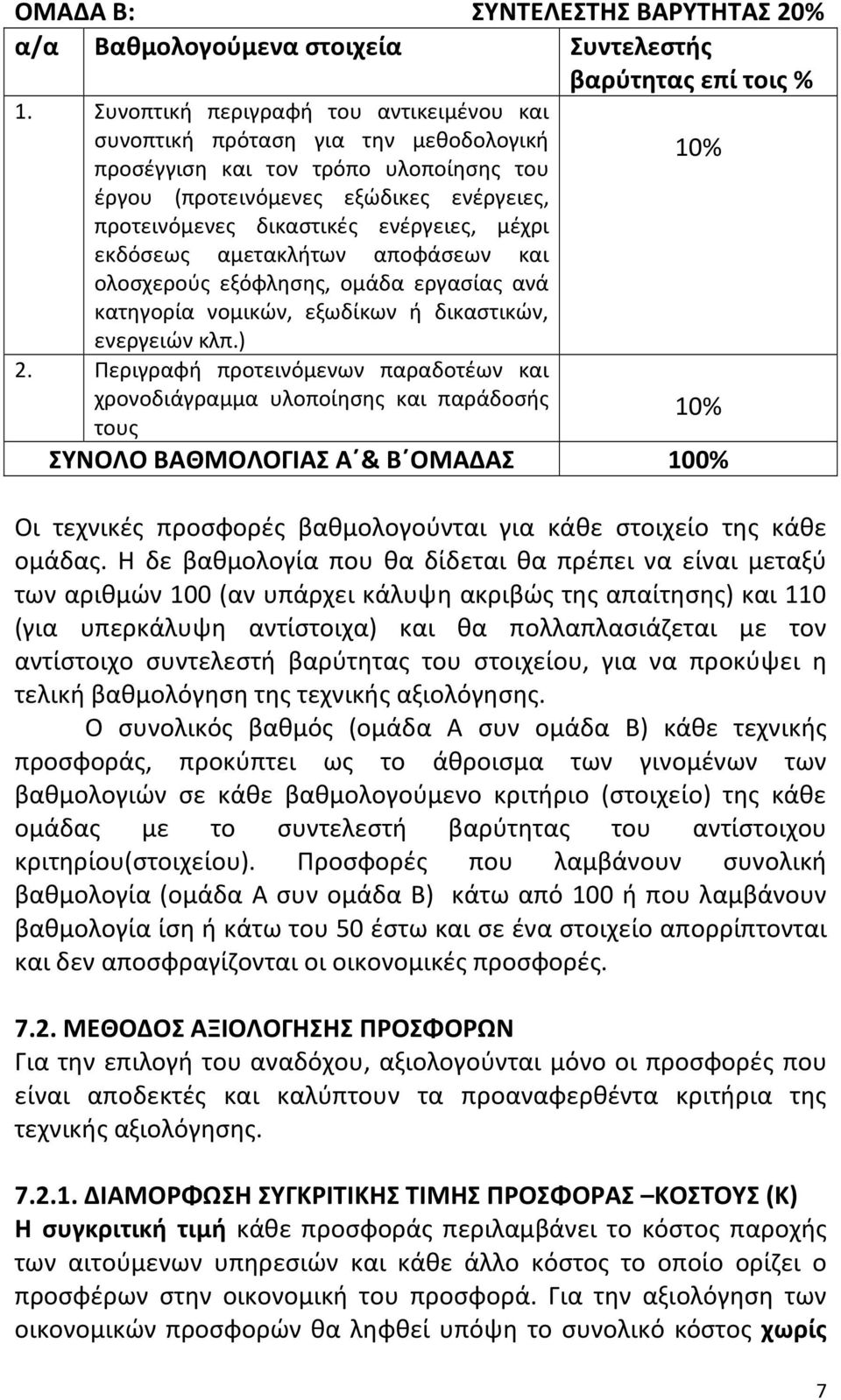 μέχρι εκδόσεως αμετακλήτων αποφάσεων και ολοσχερούς εξόφλησης, ομάδα εργασίας ανά κατηγορία νομικών, εξωδίκων ή δικαστικών, ενεργειών κλπ.) 2.