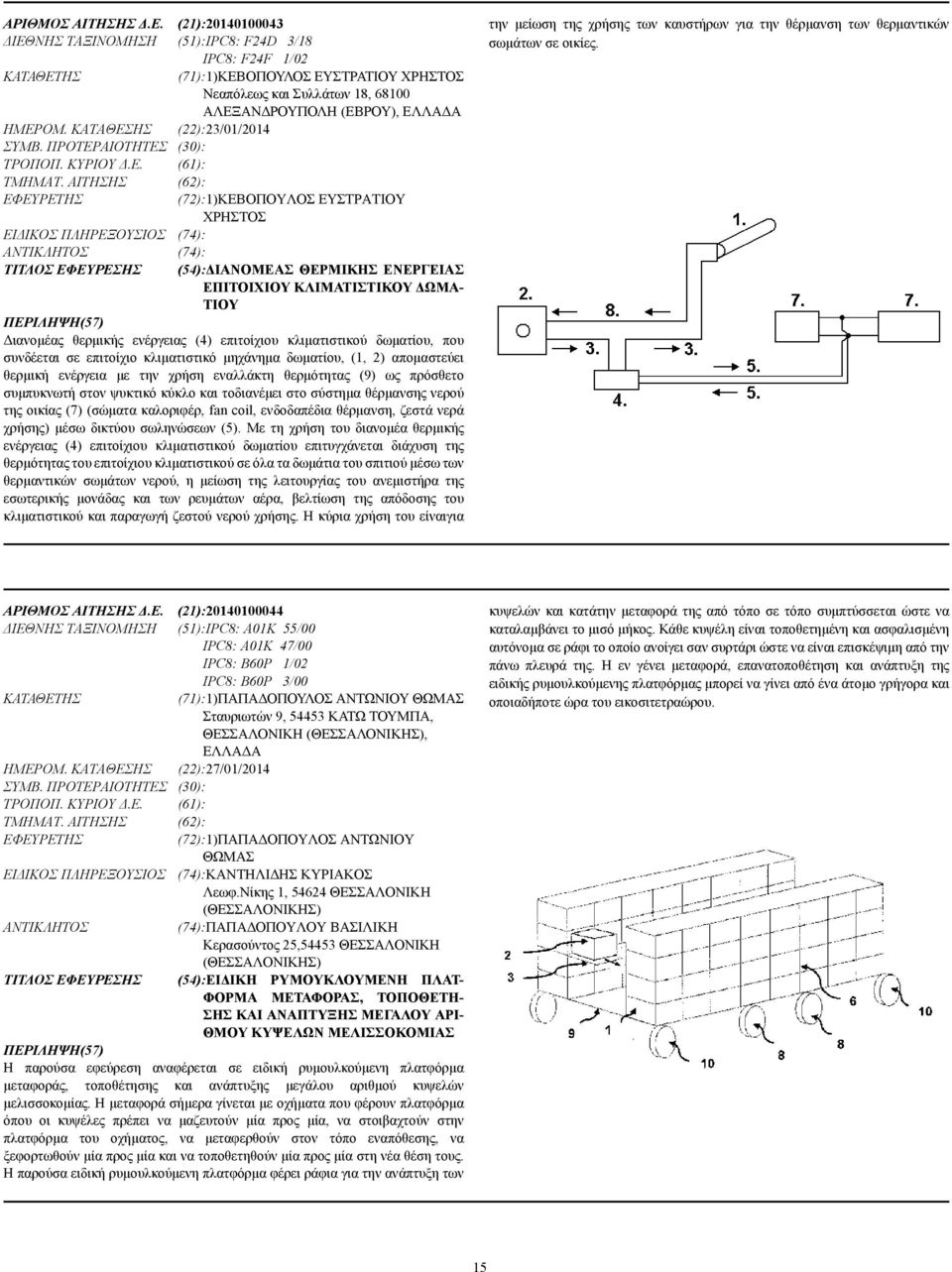 ΚΑΤΑΘΕΣΗΣ (22):23/01/2014 ΣΥΜΒ. ΠΡΟΤΕΡΑΙΟΤΗΤΕΣ (30): ΤΡΟΠΟΠ. ΚΥΡΙΟΥ.Ε. (61): ΤΜΗΜΑΤ.