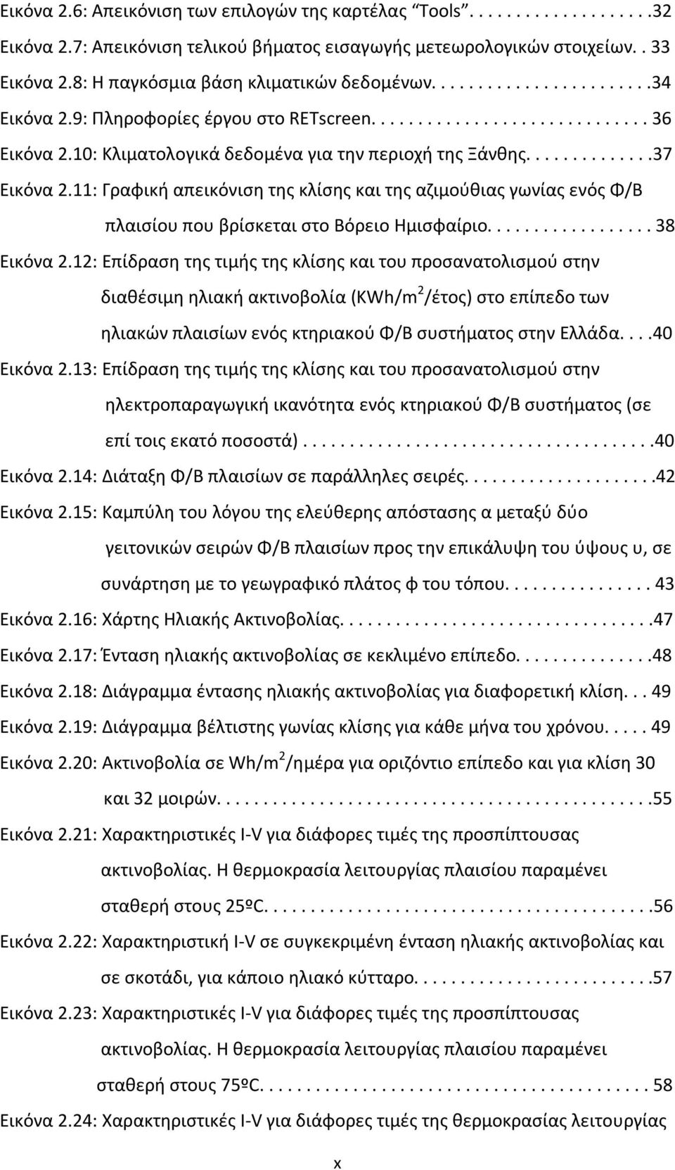 10: Κλιματολογικά δεδομένα για την περιοχή της Ξάνθης..............37 Εικόνα 2.11: Γραφική απεικόνιση της κλίσης και της αζιμούθιας γωνίας ενός Φ/Β πλαισίου που βρίσκεται στο Βόρειο Ημισφαίριο.