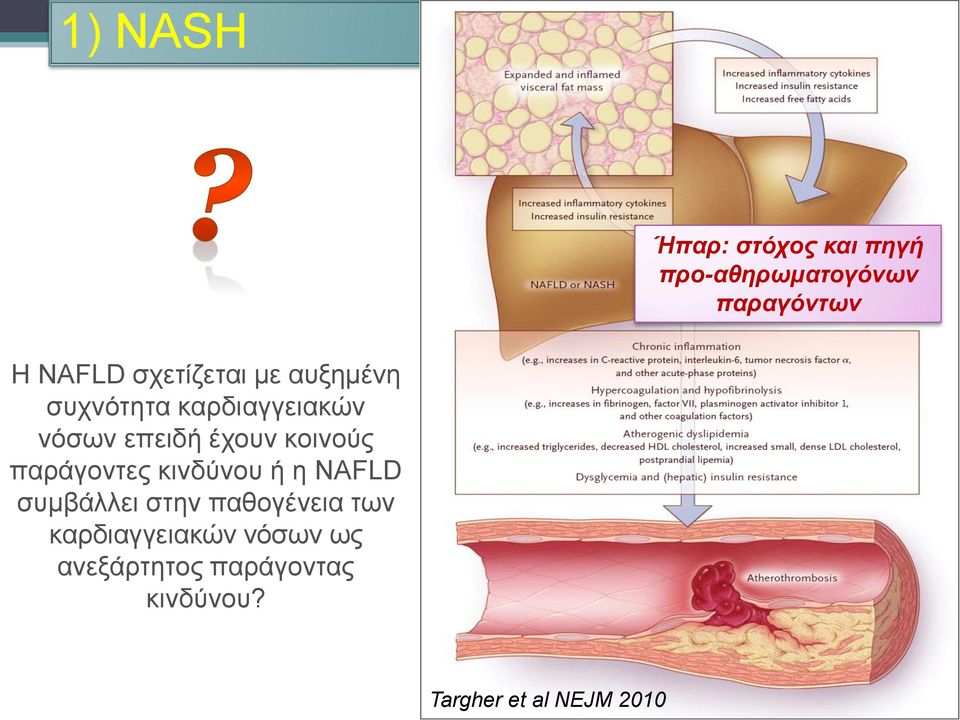 κοινούς παράγοντες κινδύνου ή η NAFLD συμβάλλει στην παθογένεια των