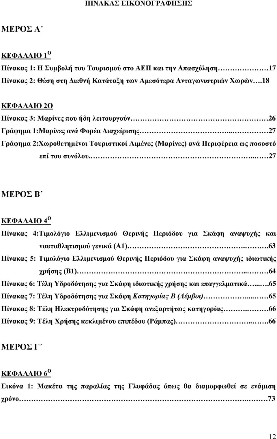 .. 27 ΜΔΡΟ Β ΚΔΦΑΛΑΗΟ 4 Ο Πίλαθαο 4:Σηκνιόγην Διιηκεληζκνύ Θεξηλήο Πεξηόδνπ γηα θάθε αλαςπρήο θαη λαπηαζιεηηζκνύ γεληθά (Α1).