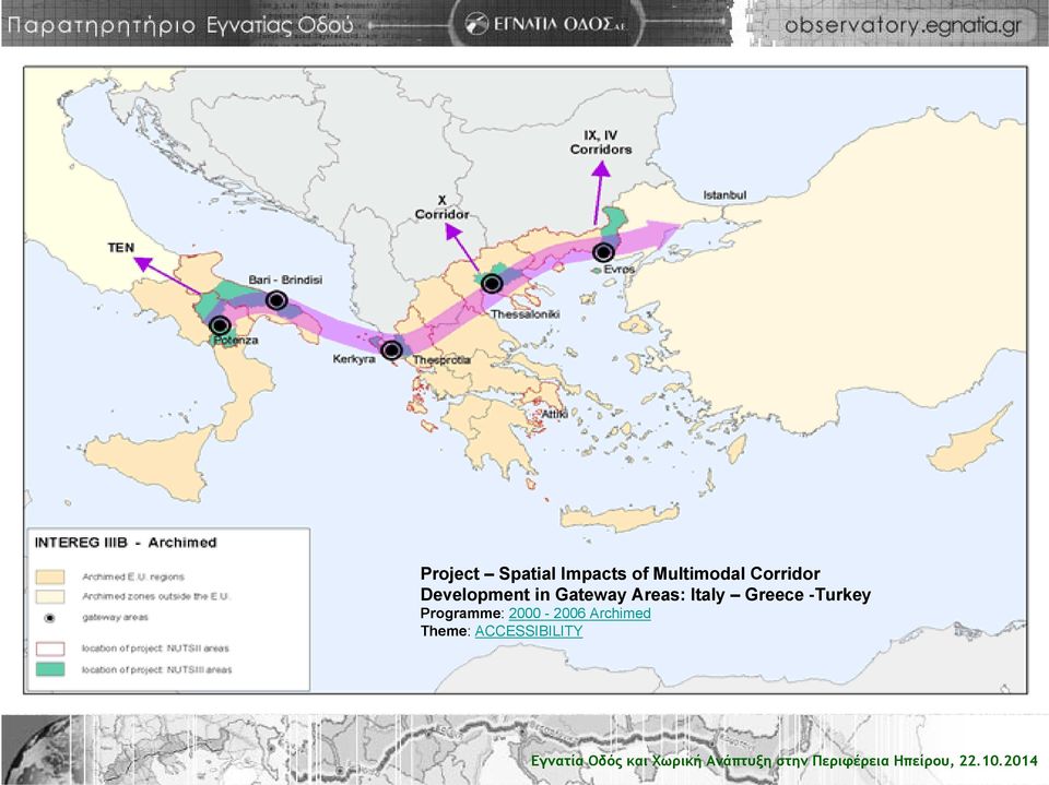 Areas: Italy Greece -Turkey