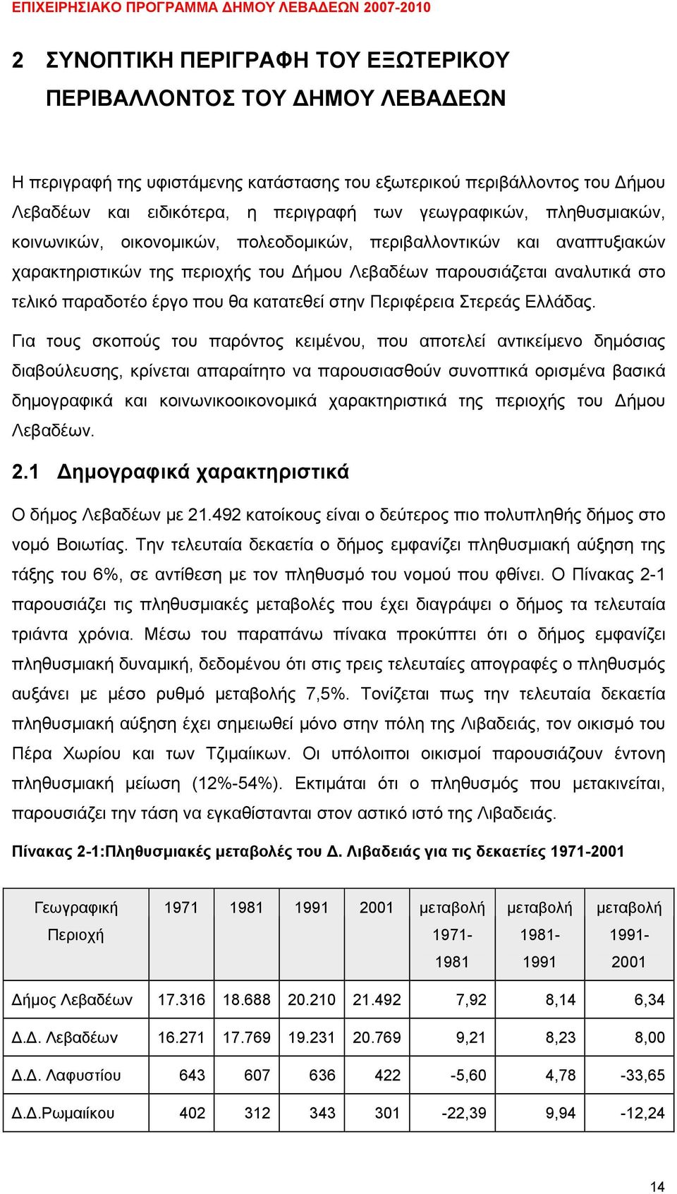 που θα κατατεθεί στην Περιφέρεια Στερεάς Ελλάδας.