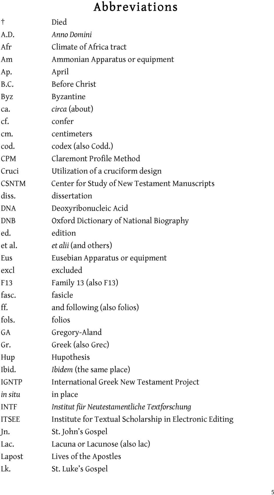dissertation DNA Deoxyribonucleic Acid DNB Oxford Dictionary of National Biography ed. edition et al.