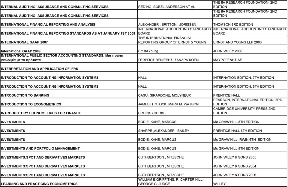 STANDARDS AS AT JANUARY 1ST 2008 BOARD BOARD INTERNATIONAL GAAP 2007 THE INTERNATIONAL FINANCIAL REPORTING GROUP OF ERNST & YOUNG ERNST AND YOUNG LLP 2006 International GAAP 2009 Ernst&Young JOHN