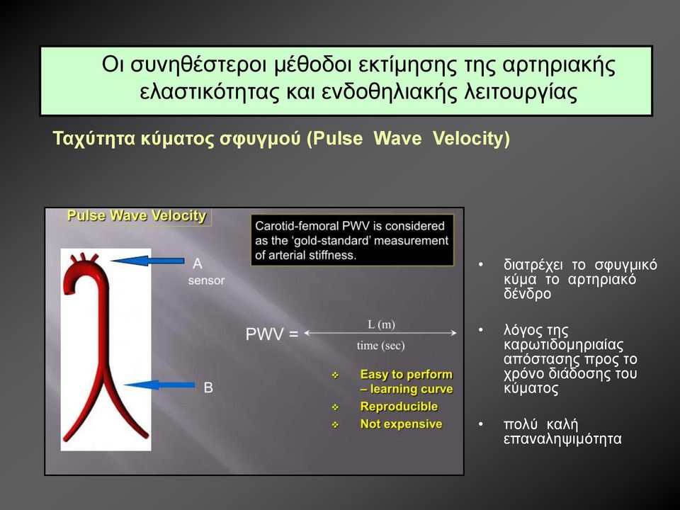 Velocity) δηαηξέρεη ην ζθπγµηθό θύµα ην αξηεξηαθό δέλδξν ιόγνο ηεο