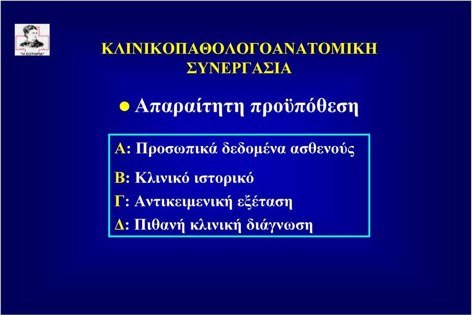 δεδοµένα ασθενούς Β: Κλινικό ιστορικό