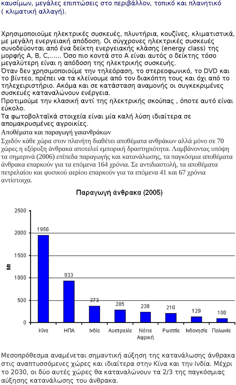 .. Όσο πιο κοντά στο Α είναι αυτός ο δείκτης τόσο μεγαλύτερη είναι η απόδοση της ηλεκτρικής συσκευής.