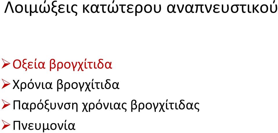 βρογχίτιδα Χρόνια