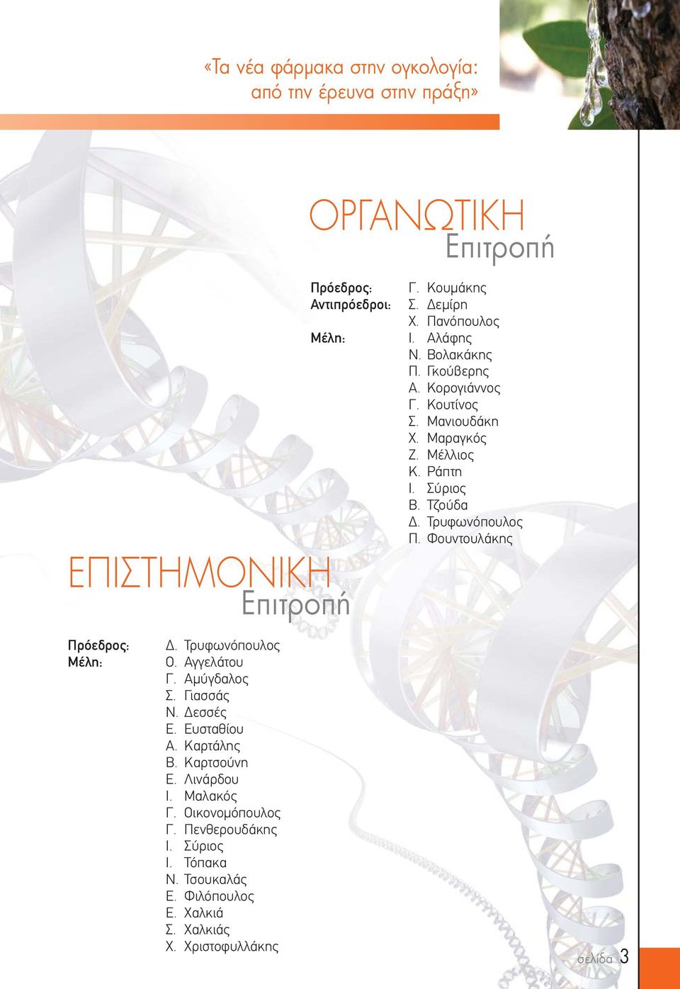 Τσουκαλάς Ε. Φιλόπουλος Ε. Χαλκιά Σ. Χαλκιάς Χ. Χριστοφυλλάκης Πρόεδρος: Αντιπρόεδροι: Μέλη: Γ. Κουμάκης Σ. Δεμίρη Χ. Πανόπουλος Ι. Αλάφης Ν.