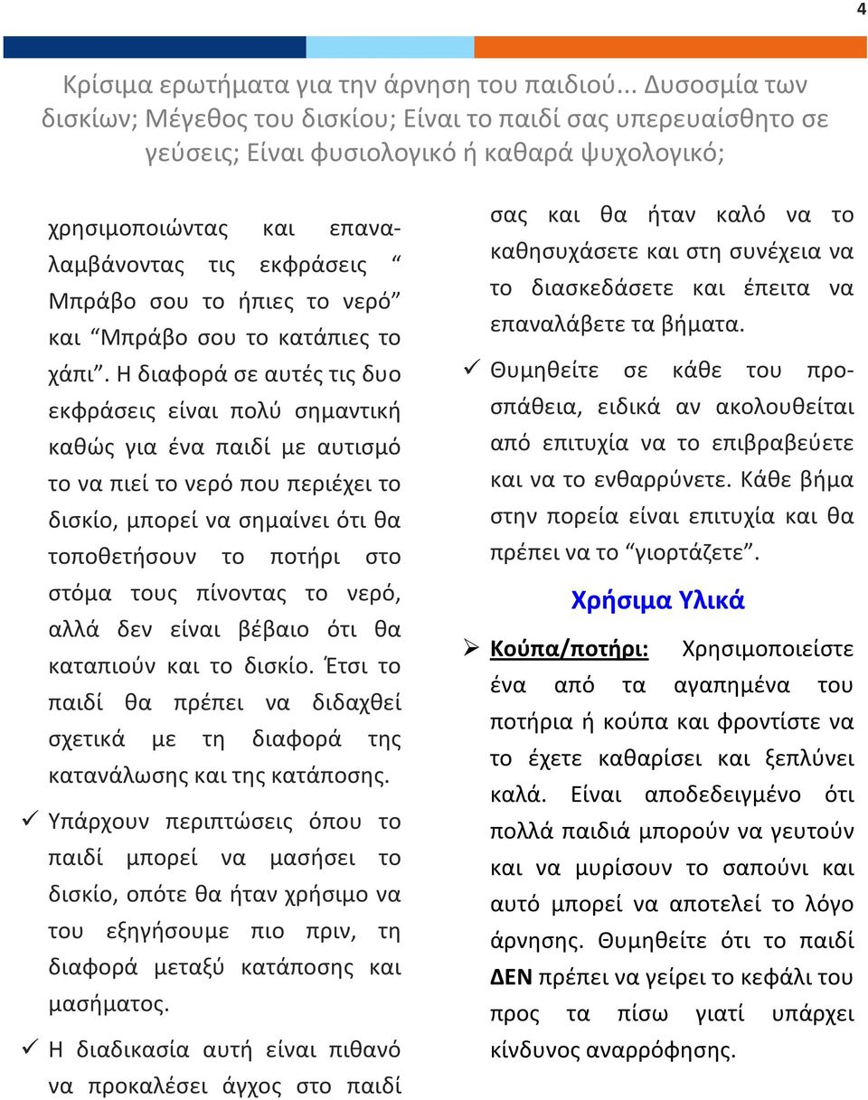 ήπιες το νερό και Μπράβο σου το κατάπιες το χάπι.