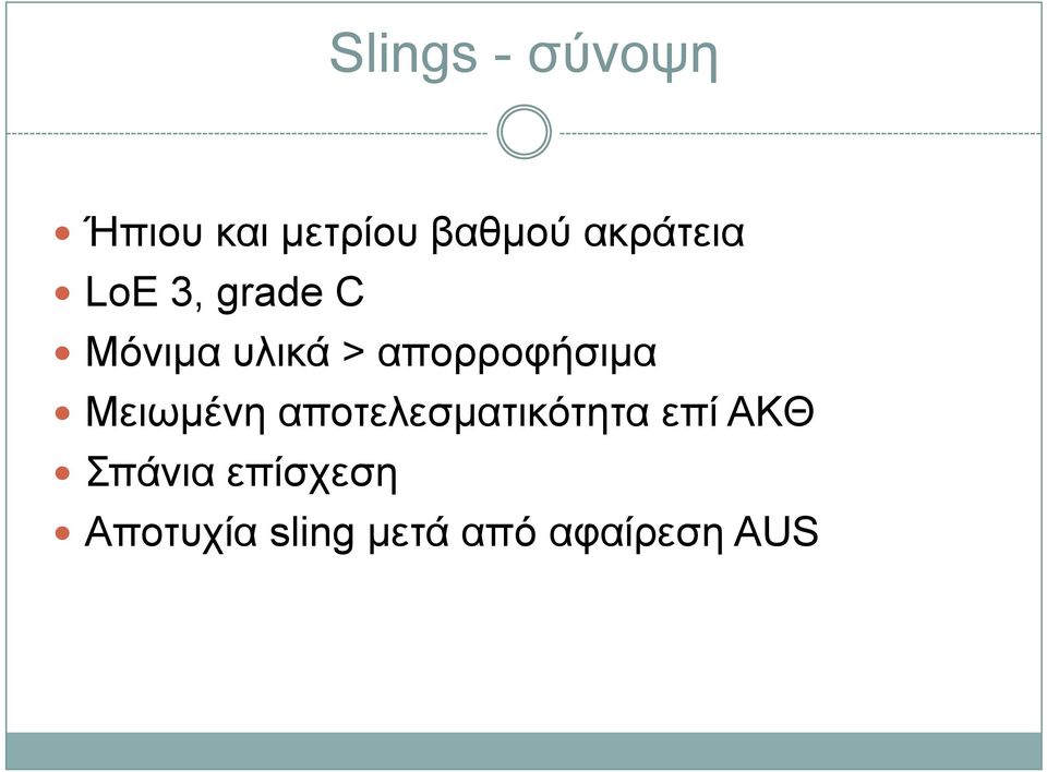 απορροφήσιμα Μειωμένη αποτελεσματικότητα επί