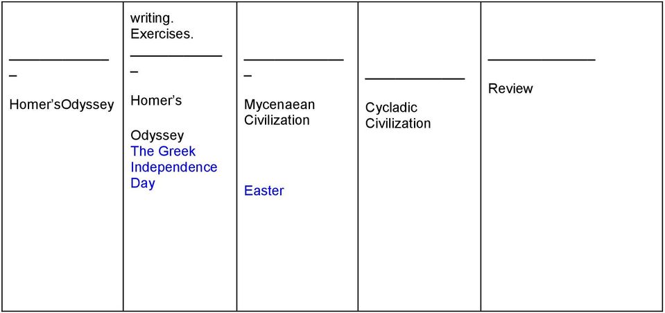 Independence Day Mycenaean