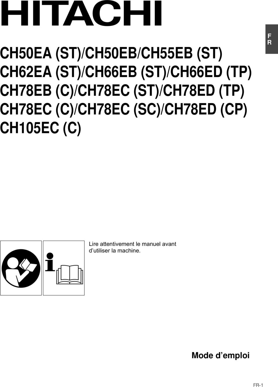 CH78EC (C)/CH78EC (SC)/CH78ED (CP) CH105EC (C) F R Lire