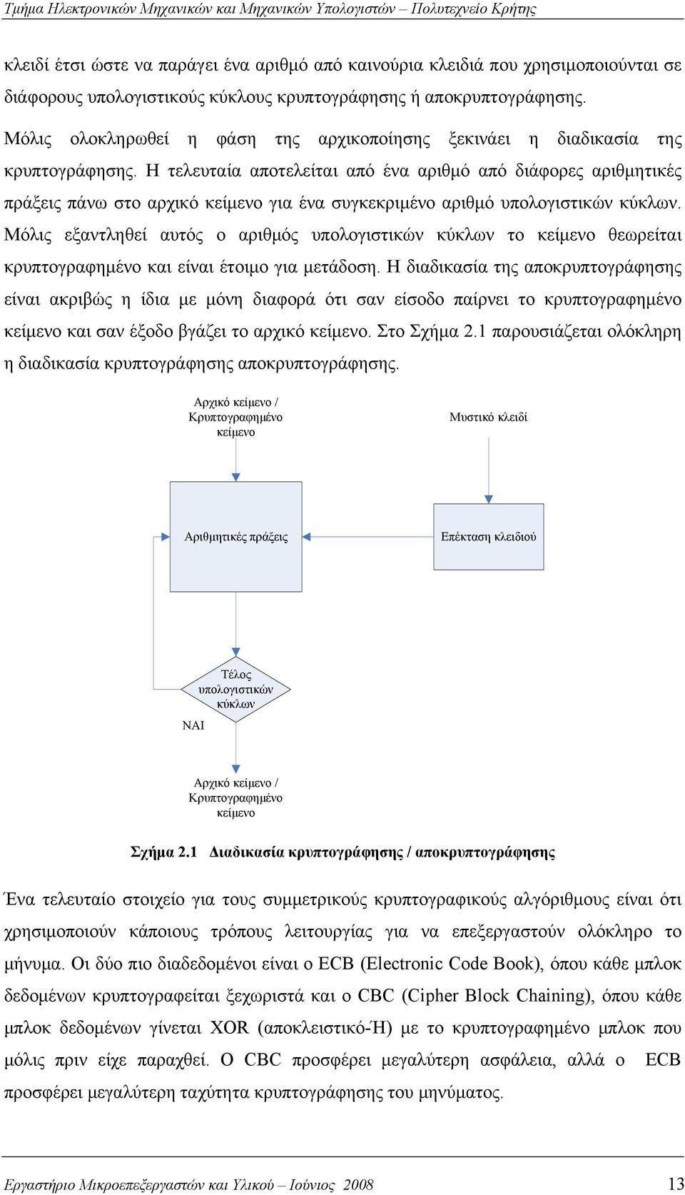 Η τελευταία αποτελείται από ένα αριθμό από διάφορες αριθμητικές πράξεις πάνω στο αρχικό κείμενο για ένα συγκεκριμένο αριθμό υπολογιστικών κύκλων.