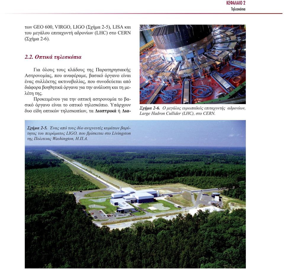 5), LISA και του µεγάλου επιταχυντή αδρονίων (LHC) στο CERN (Σχήµα 2-