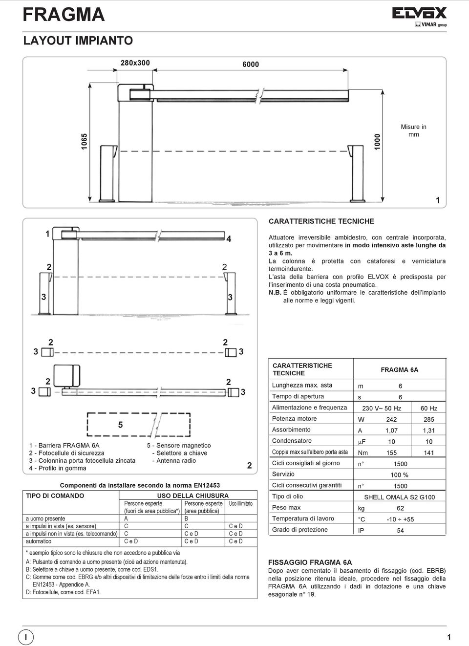 È obbligatorio uniformare le caratteristiche dell impianto alle norme e leggi vigenti.