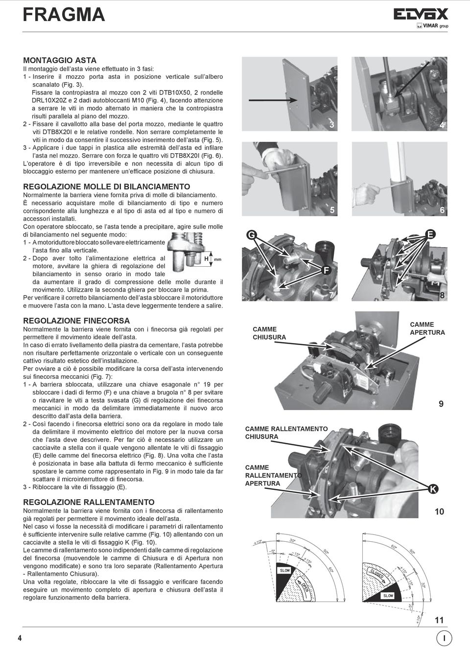 4), facendo attenzione a serrare le viti in modo alternato in maniera che la contropiastra risulti parallela al piano del mozzo.