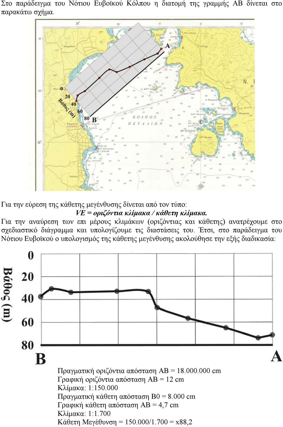 Για την αναύρεση των επι µέρους κλιµάκων (οριζόντιας και κάθετης) ανατρέχουµε στο σχεδιαστικό διάγραµµα και υπολογίζουµε τις διαστάσεις του.