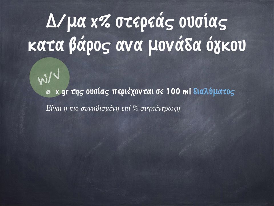 περιέχονται σε 100 ml διαλύματος