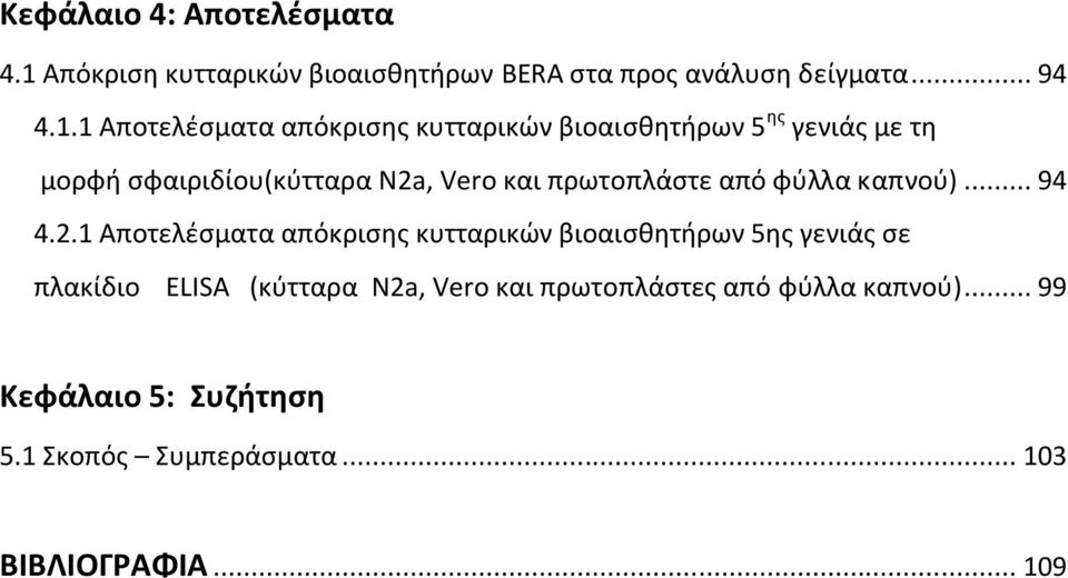 1 Αποτελέσματα απόκρισης κυτταρικών βιοαισθητήρων 5 ης γενιάς με τη μορφή σφαιριδίου(κύτταρα N2a, Vero και