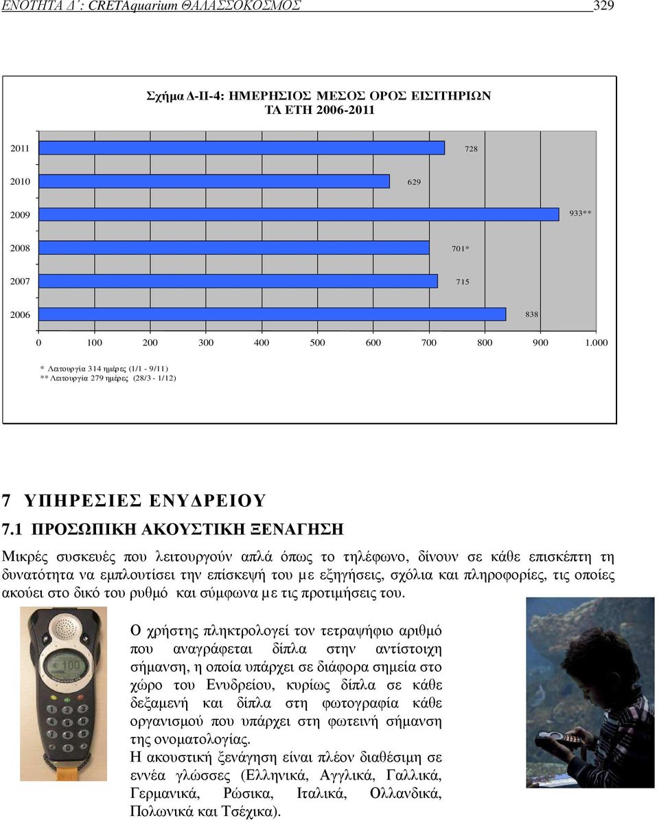 1 ΠΡΟΣΩΠΙΚΗ ΑΚΟΥΣΤΙΚΗ ΞΕΝΑΓΗΣΗ Μικρές συσκευές που λειτουργούν απλά όπως το τηλέφωνο, δίνουν σε κάθε επισκέπτη τη δυνατότητα να εµπλουτίσει την επίσκεψή του µε εξηγήσεις, σχόλια και πληροφορίες, τις