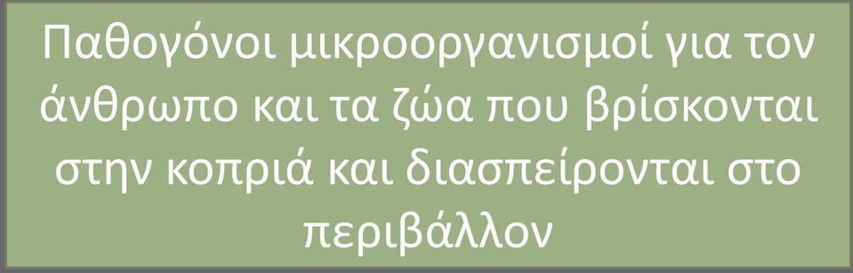 που βρίσκονται στην κοπριά