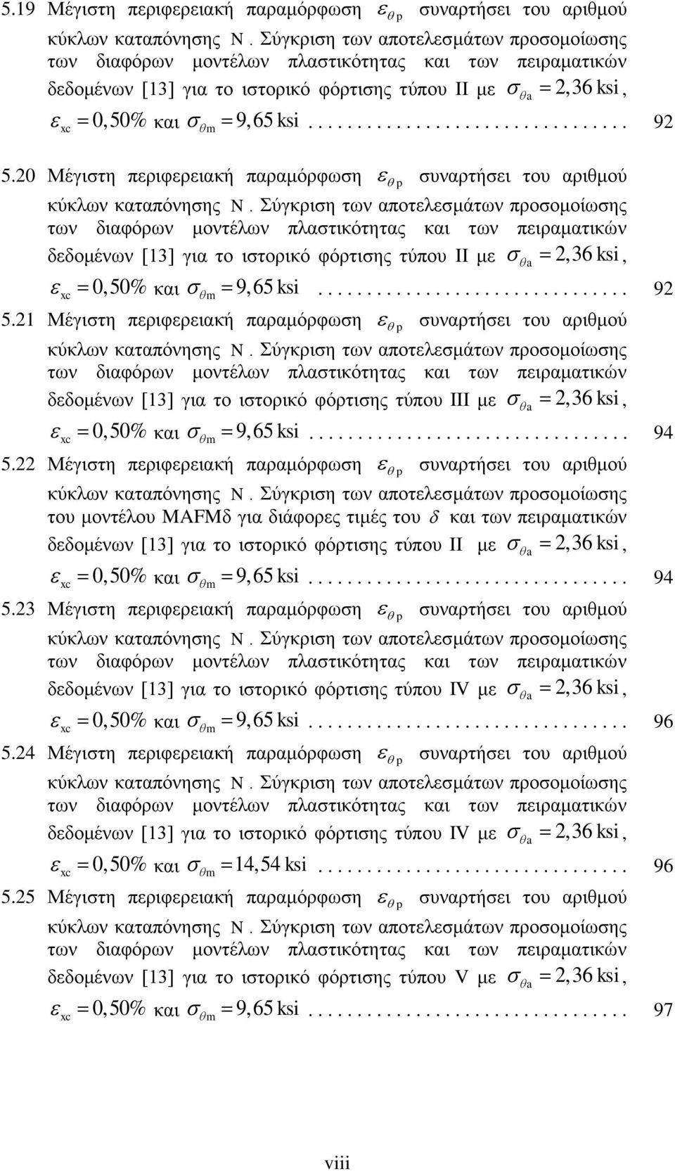 20 Μέγηζηε πεξηθεξεηαθή παξακφξθσζε p ζπλαξηήζεη ηνπ αξηζκνχ θχθισλ θαηαπφλεζεο N.