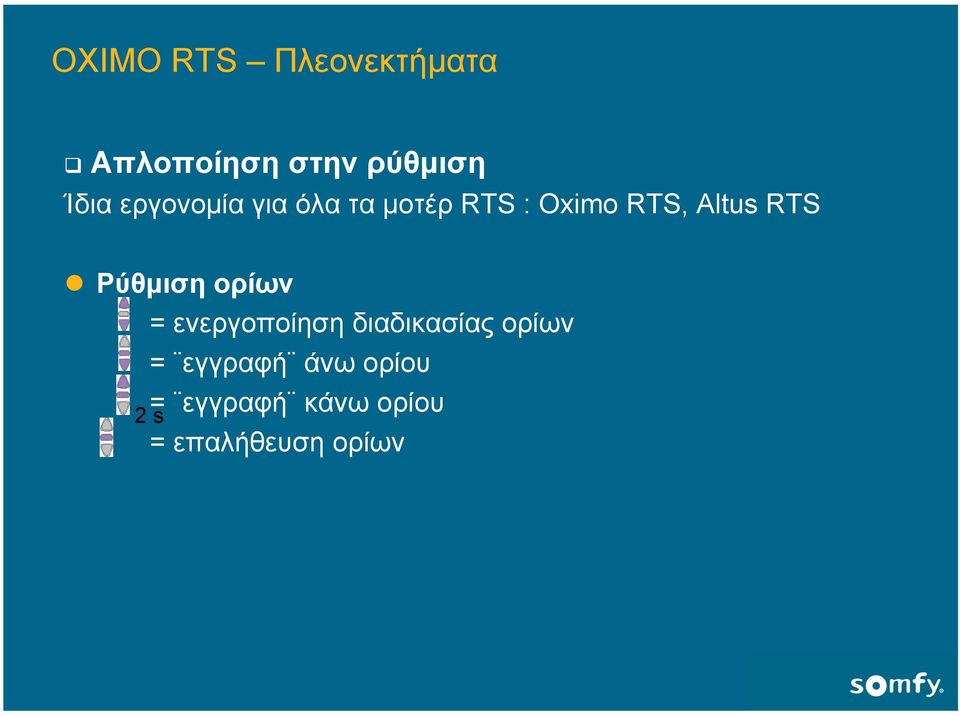 Ρύθµιση ορίων = ενεργοποίηση διαδικασίας ορίων =