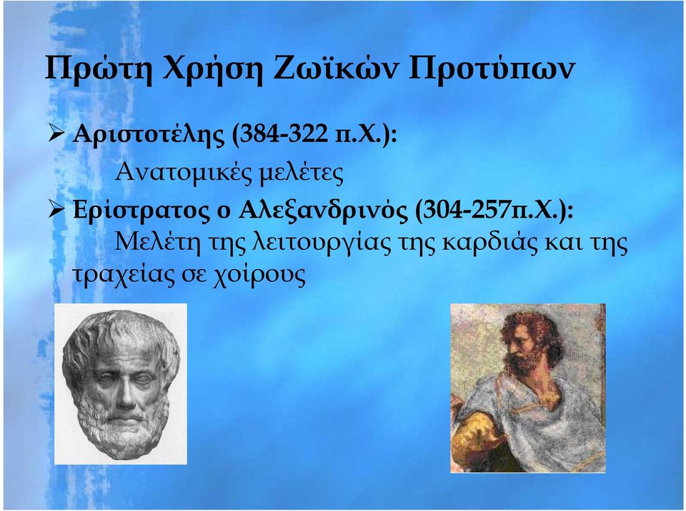 ): Ανατομικές μελέτες Ερίστρατος ο