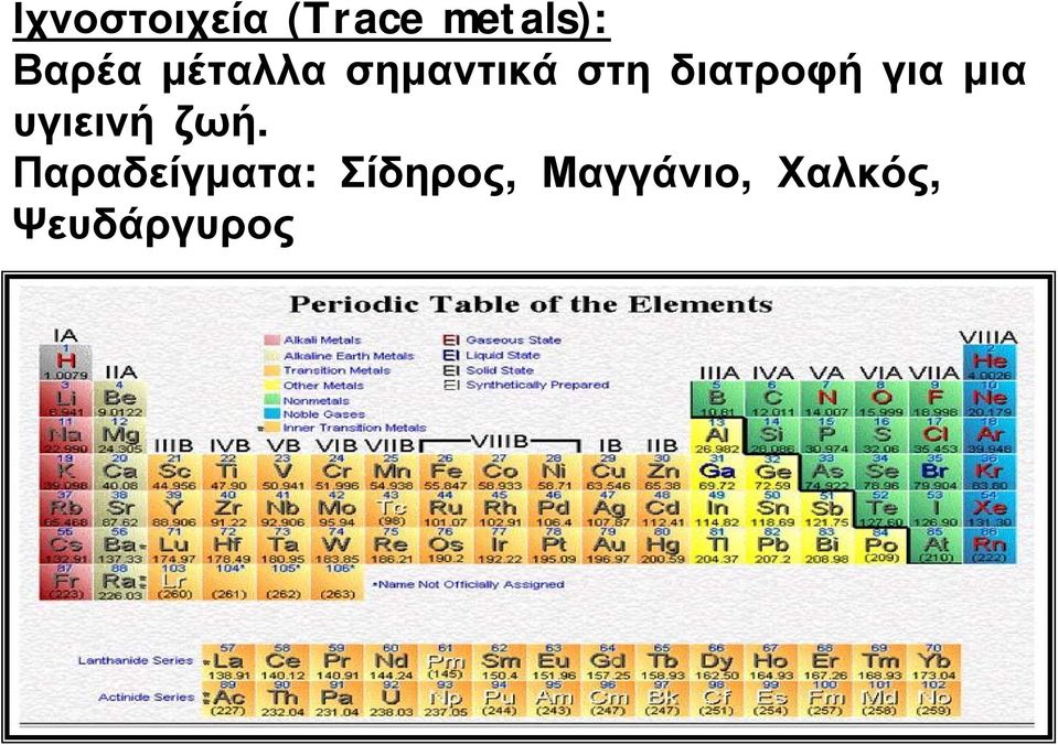 μια υγιεινή ζωή.