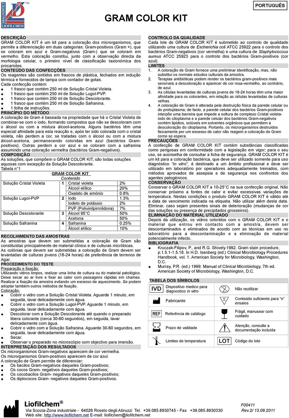 CONTEÚDO DAS CONFECÇÕES Os reagentes são contidos em frascos de plástica, fechados em indução térmica e fornecidos de tampa com contador de gotas.