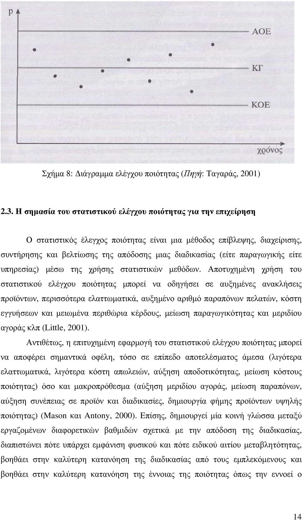 παραγωγικής είτε υπηρεσίας) µέσω της χρήσης στατιστικών µεθόδων.