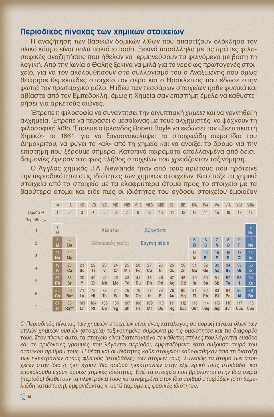 Από την Ιωνία ο Θαλής ξεκινά να μιλά για το νερό ως πρωτογενές στοιχείο, για να τον ακολουθήσουν στο συλλογισμό του ο Αναξιμένης που όμως θεώρησε θεμελιώδες στοιχείο τον αέρα και ο Ηράκλειτος που