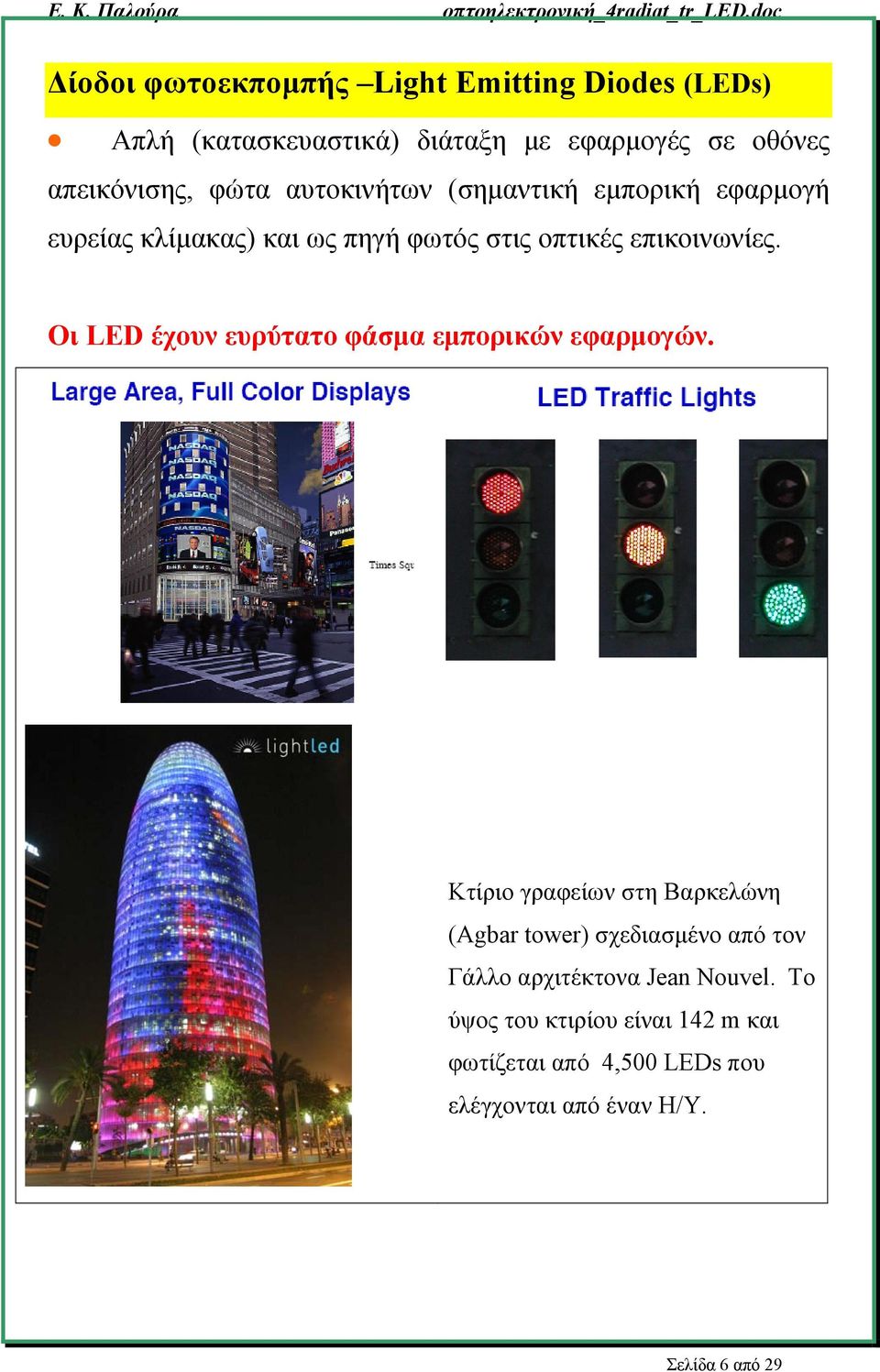 Οι LED έχουν ευρύτατο φάσμα εμπορικών εφαρμογών.